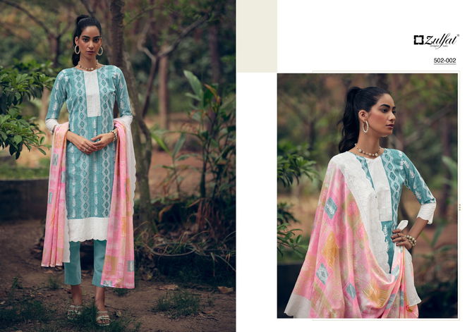 Mashq By Zulfat 001-010 Printed Cotton Dress Material Catalog